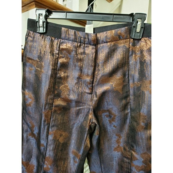 H & M Women's Multicolor Polyester Mid Rise Straight Legs Casual Pants Size 6 - Picture 2 of 12